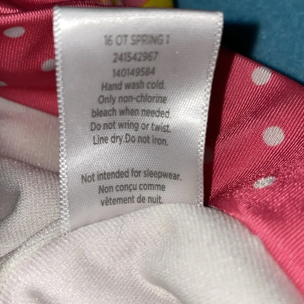 GYMBOREE one piece swimsuit wide straps polka dots butterflies size 3T